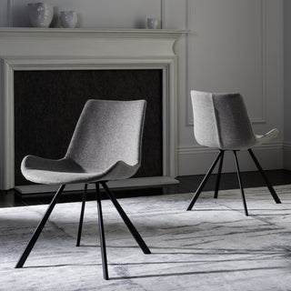 Safavieh Terra Midcentury Modern Dining Chair Light Grey and Black  Feature