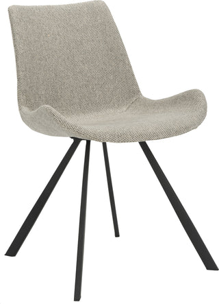 Safavieh Terra Midcentury Modern Dining Chair Light Grey and Black Furniture 