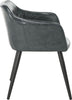 Safavieh Adalena Accent Chair Dark Grey Furniture 