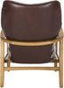 Safavieh Tarly Accent Chair Burgundy and Natural Furniture 