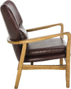 Safavieh Tarly Accent Chair Burgundy and Natural Furniture 