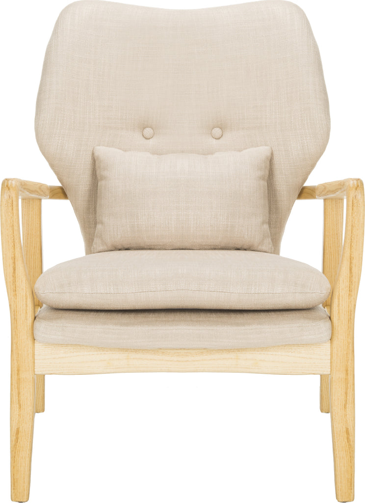 Safavieh Tarly Accent Chair Beige and Natural Furniture main image