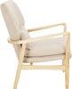 Safavieh Tarly Accent Chair Beige and Natural Furniture 