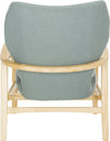 Safavieh Tarly Accent Chair Blue and Natural Furniture 