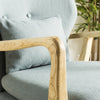 Safavieh Tarly Accent Chair Blue and Natural Furniture 