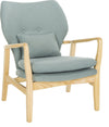 Safavieh Tarly Accent Chair Blue and Natural Furniture 