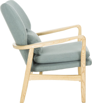 Safavieh Tarly Accent Chair Blue and Natural Furniture 