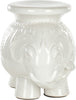 Safavieh Elephant Ceramic Stool White Furniture main image
