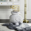 Safavieh Elephant Ceramic Stool White Furniture  Feature