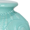 Safavieh Elephant Ceramic Stool Light Blue Furniture 