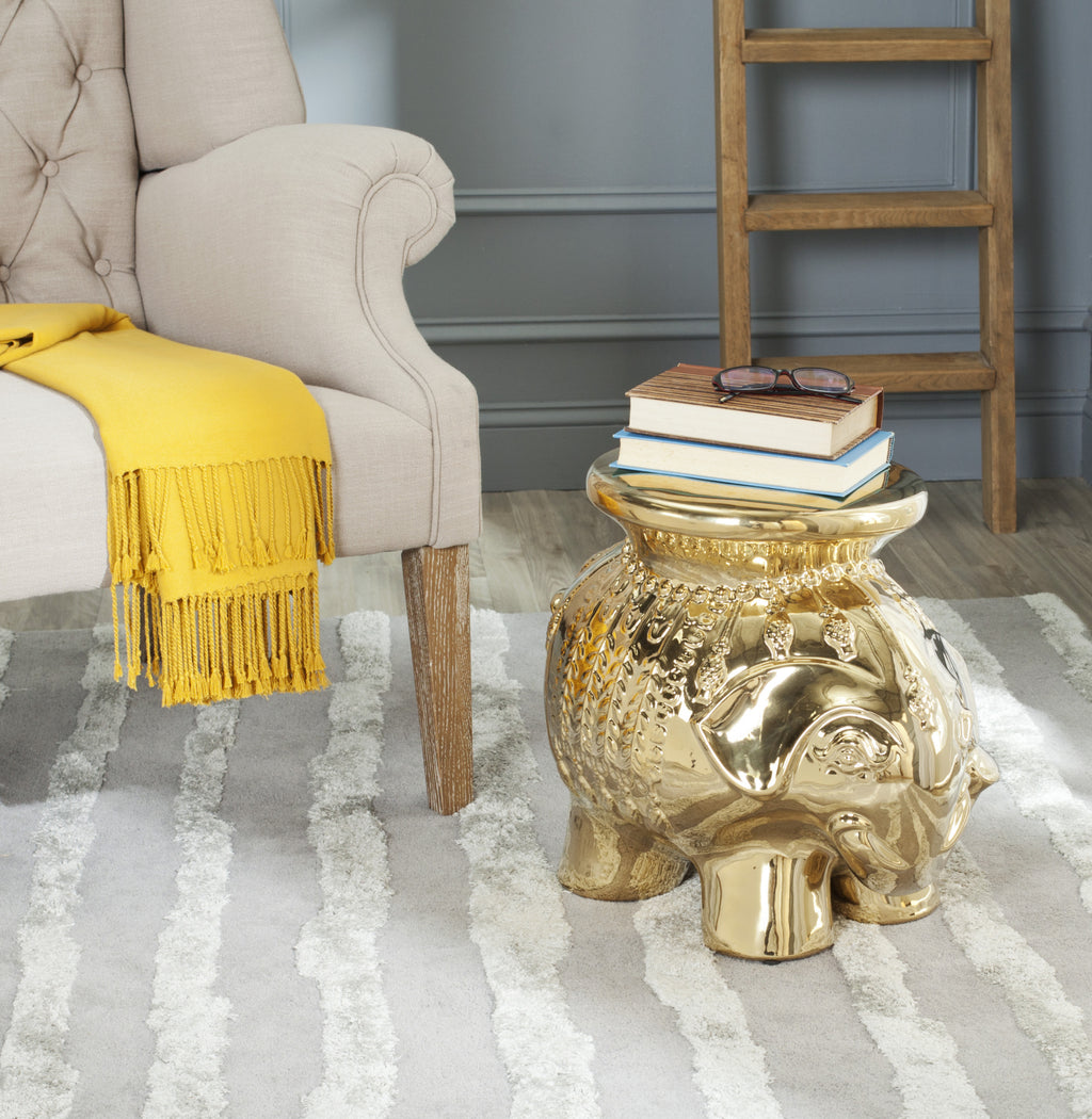 Safavieh Elephant Ceramic Stool Gold Furniture  Feature