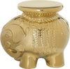 Safavieh Elephant Ceramic Stool Gold Furniture 