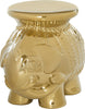 Safavieh Elephant Ceramic Stool Gold Furniture main image