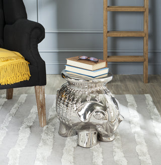 Safavieh Elephant Ceramic Stool Sliver Furniture  Feature