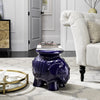 Safavieh Elephant Ceramic Stool Navy Furniture  Feature