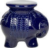 Safavieh Elephant Ceramic Stool Navy Furniture 