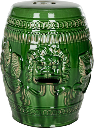 Safavieh Chinese Dragon Stool Green Furniture main image