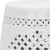Safavieh Quatrefoil Garden Stool White Furniture 