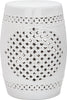 Safavieh Quatrefoil Garden Stool White Furniture main image