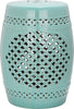 Safavieh Quatrefoil Garden Stool Light Blue Furniture main image