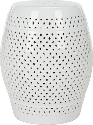 Safavieh Diamond Garden Stool White Furniture main image