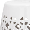 Safavieh Circle Lattice Garden Stool White Furniture 