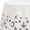 Safavieh Circle Lattice Garden Stool Cream Furniture 
