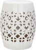 Safavieh Circle Lattice Garden Stool Cream Furniture main image