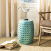 Safavieh Lattice Petal Garden Stool Light Blue Furniture  Feature