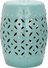 Safavieh Lattice Coin Garden Stool Light Blue Furniture main image