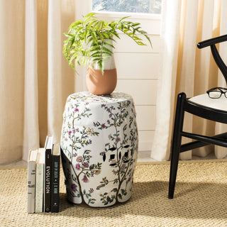 Safavieh Blooming Tree Garden Stool Flower Pattern Furniture  Feature