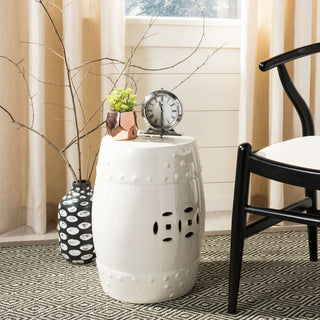 Safavieh Modern Ming Garden Stool Cream Furniture  Feature