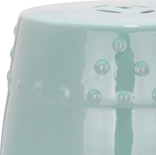 Safavieh Modern Ming Garden Stool Light Aqua Furniture 