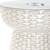 Safavieh Daphne Garden Stool Cream Furniture 