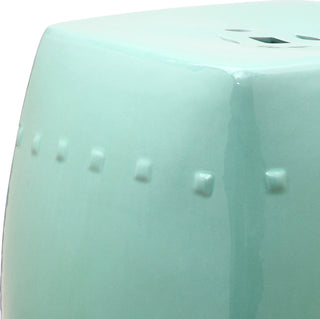 Safavieh Villa Garden Stool Light Blue Furniture 