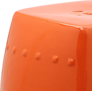 Safavieh Villa Garden Stool Orange Furniture 