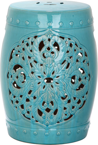 Safavieh Flora Garden Stool Blue Furniture main image