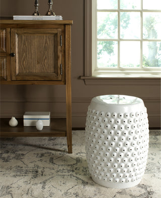 Safavieh Stella Nail Head Stool White Furniture  Feature