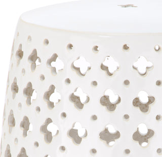 Safavieh Lacey Garden Stool Cream Furniture 