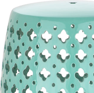 Safavieh Lacey Garden Stool Light Blue Furniture 