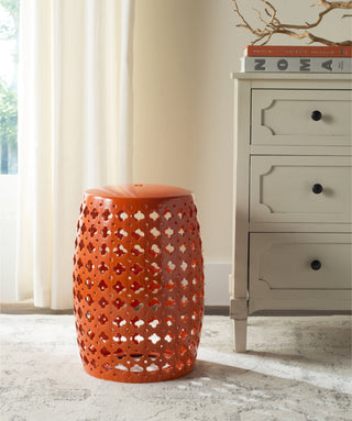 Safavieh Lacey Garden Stool Orange Furniture  Feature