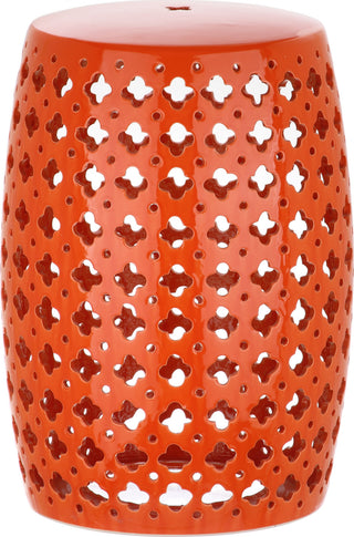 Safavieh Lacey Garden Stool Orange Furniture main image