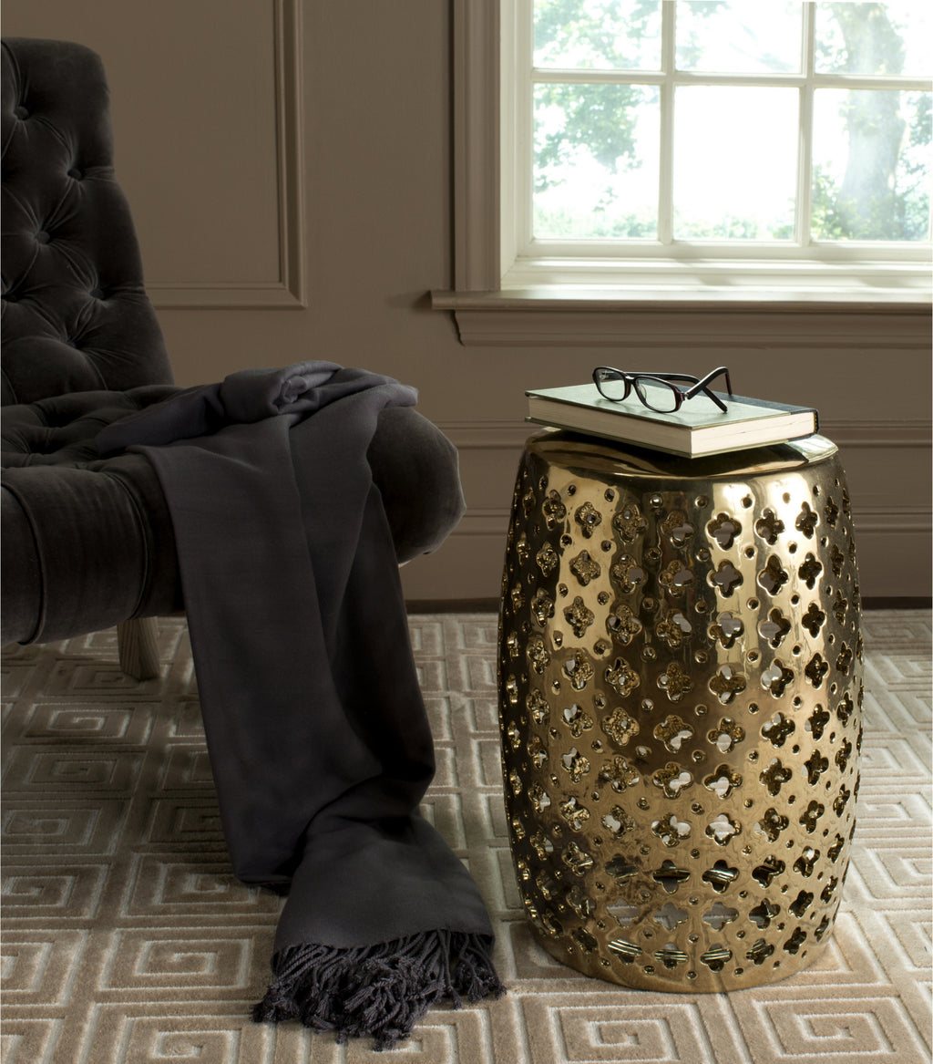 Safavieh Lacey Garden Stool Gold Furniture  Feature