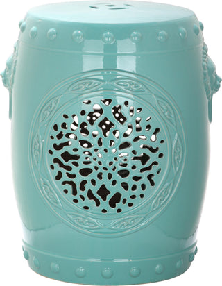 Safavieh Flower Drum Garden Stool Light Blue Furniture main image