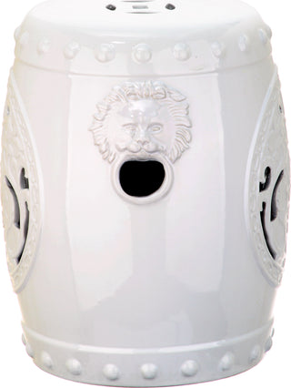 Safavieh Dragon Coin Garden Stool White Furniture 