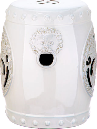 Safavieh Dragon Coin Garden Stool Cream Furniture 