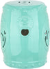 Safavieh Dragon Coin Garden Stool Light Blue Furniture 
