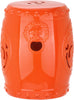 Safavieh Dragon Coin Garden Stool Orange Furniture 