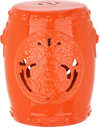 Safavieh Dragon Coin Garden Stool Orange Furniture main image