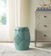 Safavieh Quatrefoil Garden Stool Light Blue Furniture  Feature